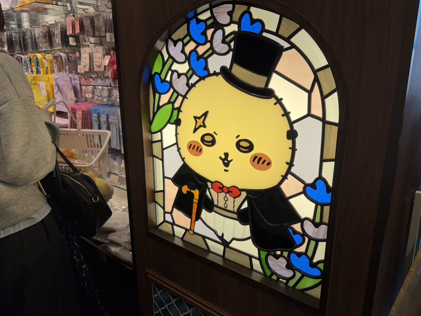 うさぎのステンドグラス風装飾